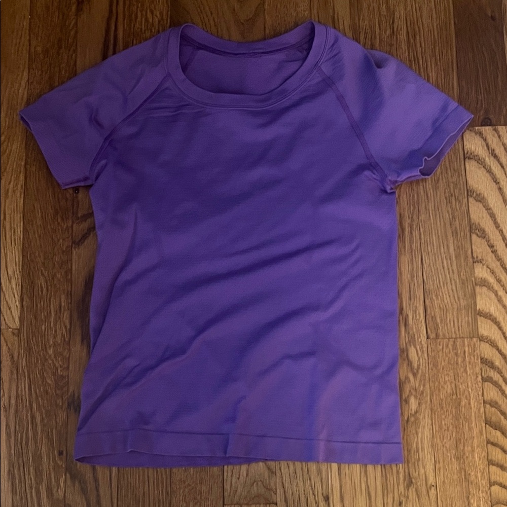 lululemon athletica Purple Short Sleeve Tee